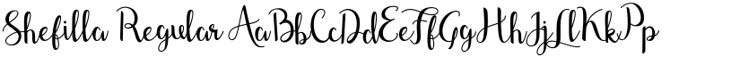 Shefilla Regular font