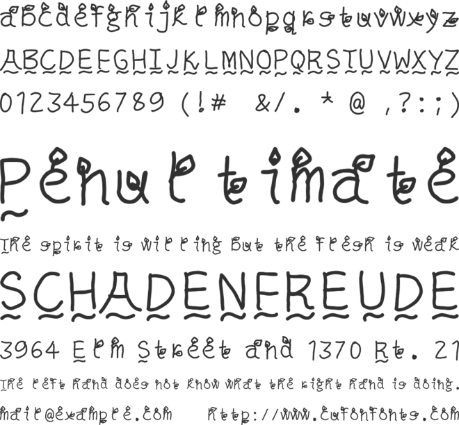 ombro naturale font preview