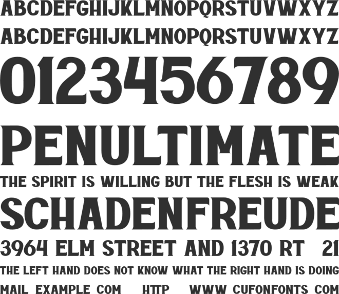 Rottely font preview