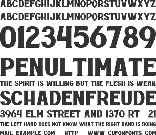 Rottely font preview