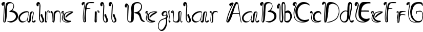 Baline Fill Regular font