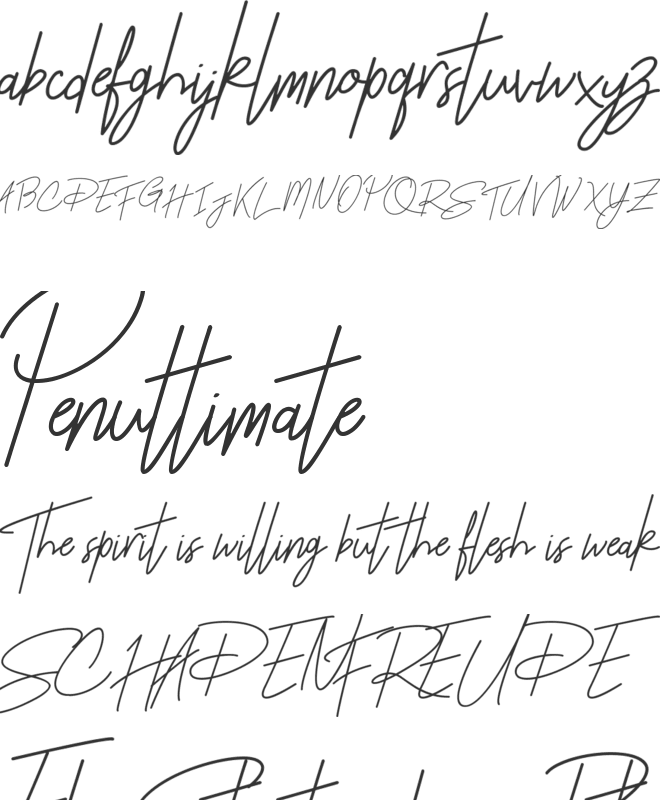 Rhesmanisa font preview