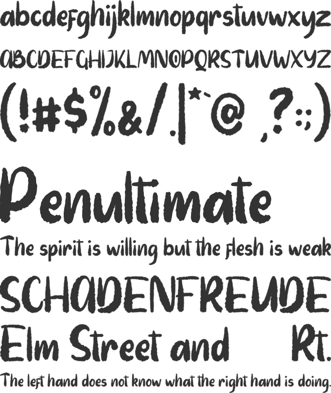 Auttentic font preview