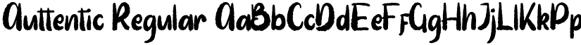 Auttentic Regular font
