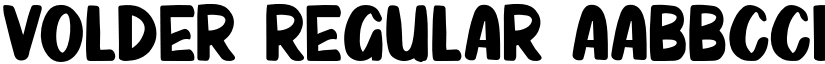 VOLDER Regular font