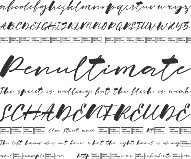 Hygge Home font preview