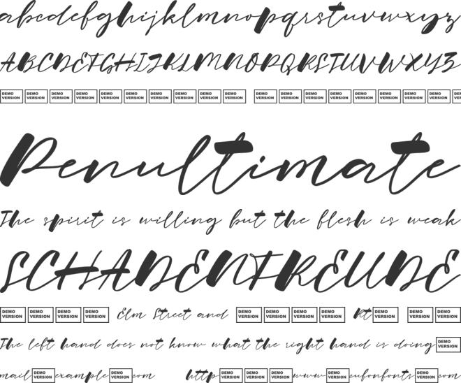 Hygge Home font preview