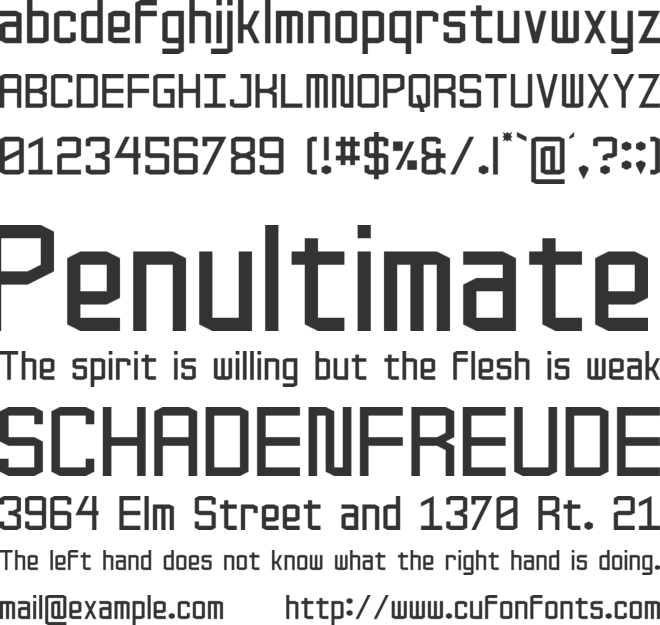 Falstin font preview