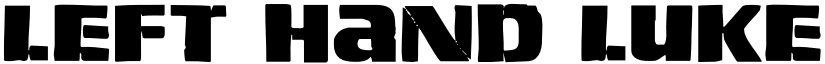 Left Hand Luke Regular font