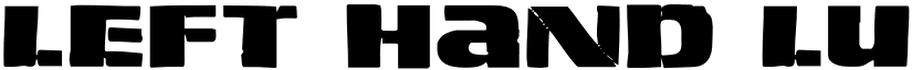 Left Hand Luke Expanded Expanded font