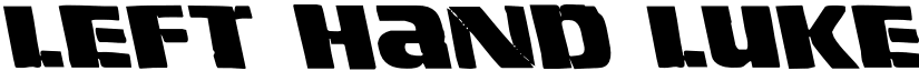 Left Hand Luke Leftalic Italic font