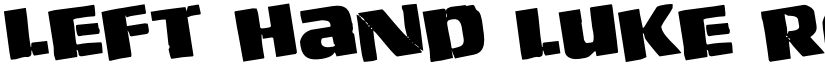 Left Hand Luke Rotated Regular font