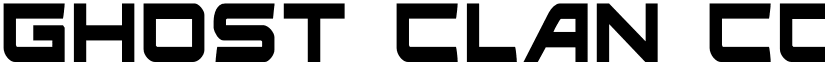 Ghost Clan Condensed Condensed font