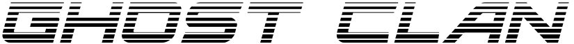 Ghost Clan Gradient Italic Italic font