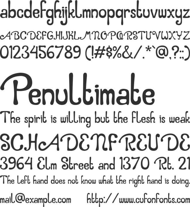 Caramel Macchiato font preview