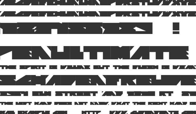 Vision Division font preview