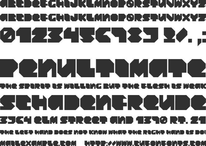 Daydream Daily font preview