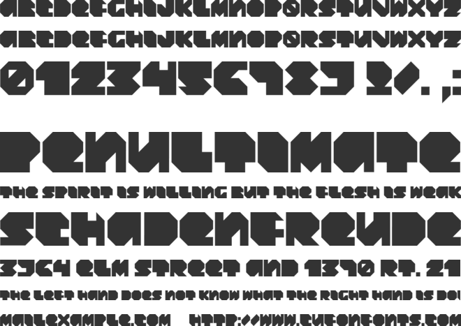 Daydream Daily font preview