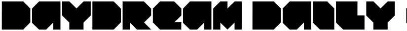 Daydream Daily font