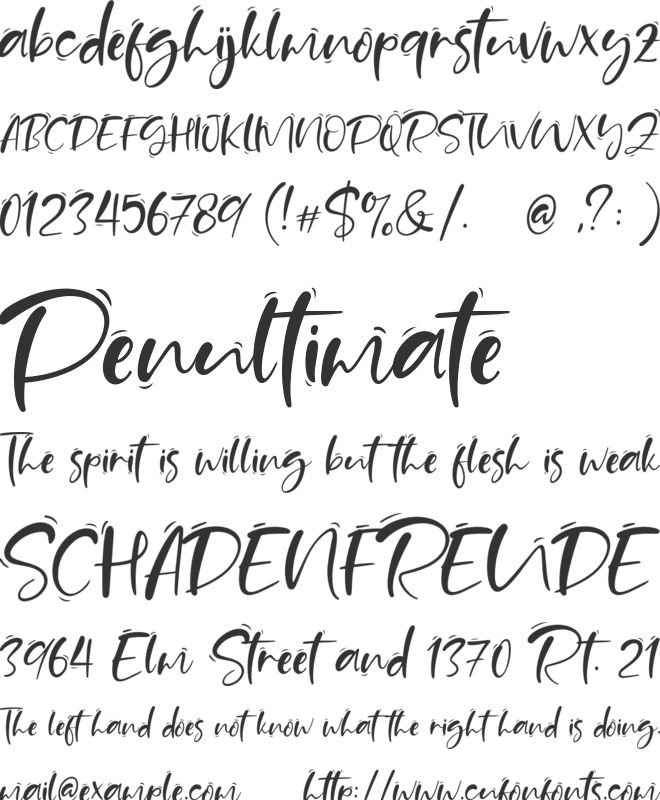 Sand Beach font preview