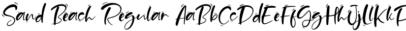 Sand Beach Regular font