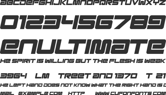 Esba font preview