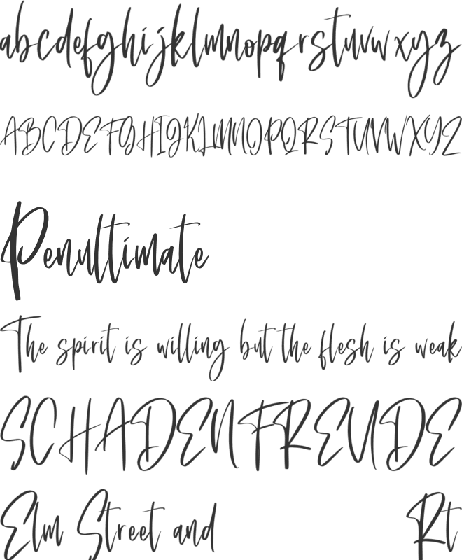 Saturday Lovers font preview