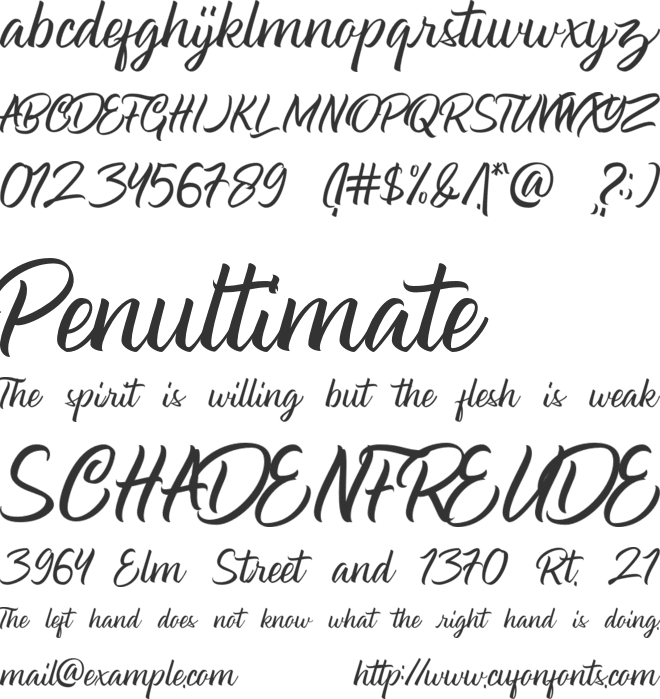 Halmahera Island font preview