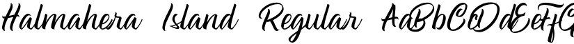 Halmahera Island Regular font