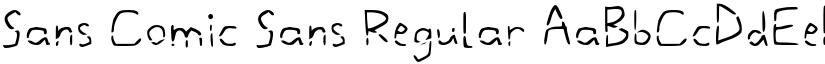 Sans Comic Sans Regular font