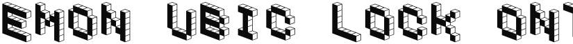 Demon Cubic Block Font font download