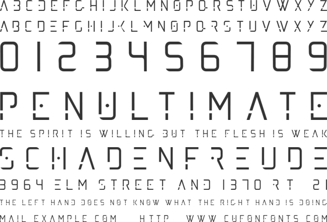 darkmatter font preview