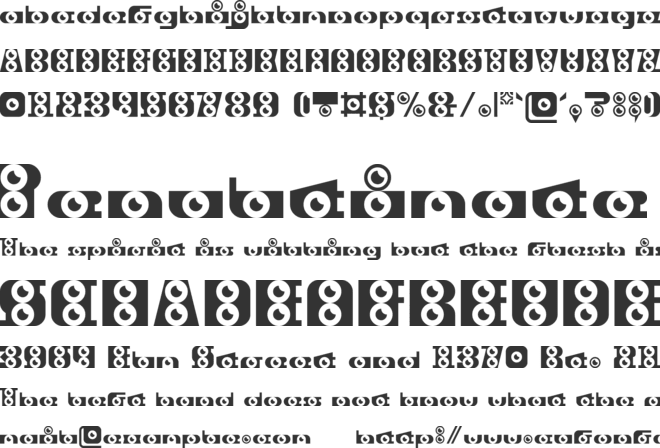Eyeball Gang font preview