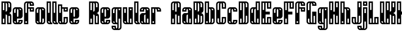 Refollte Regular font