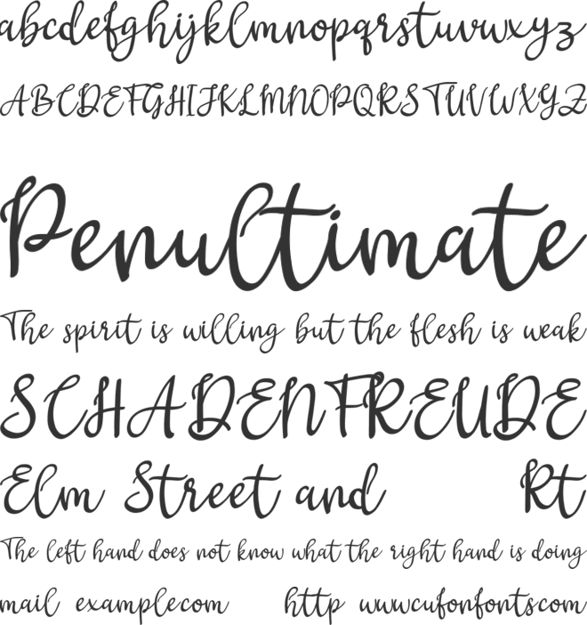 Gritten font preview