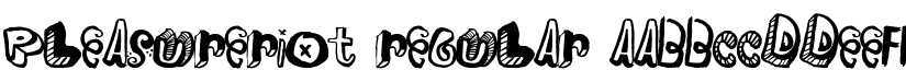 PleasureRiot Regular font