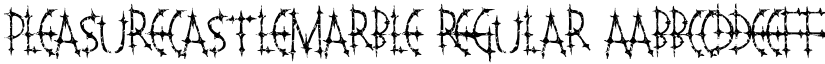 PleasureCastleMarble Regular font