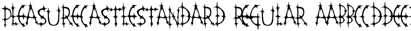 PleasureCastleStandard Regular font