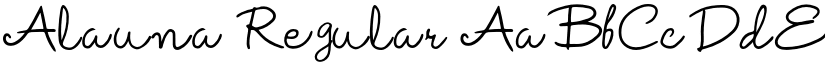 Alauna Regular font