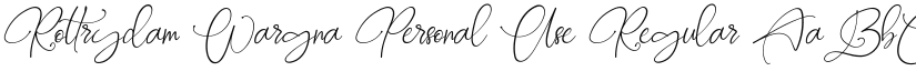 Rottrydam Wargna Personal Use font download