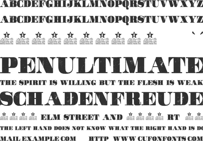 Movie Poster Personal Use font preview