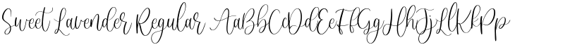 Sweet Lavender Regular font