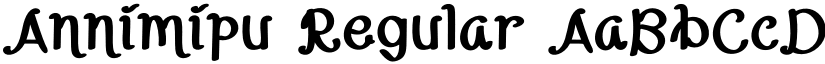 Annimipu Regular font
