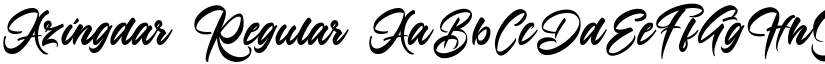 Azingdar Regular font