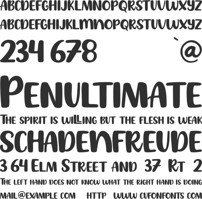 JELLYFRUIT font preview