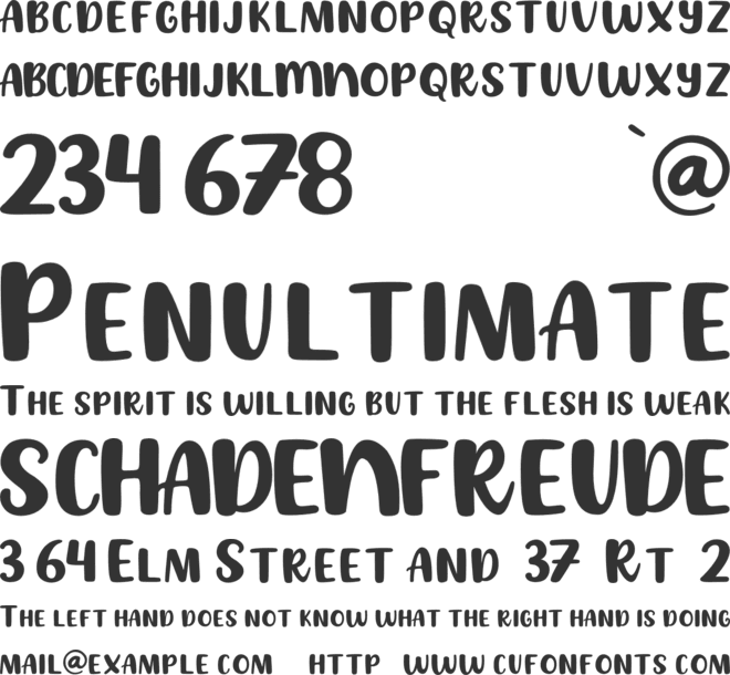 JELLYFRUIT font preview