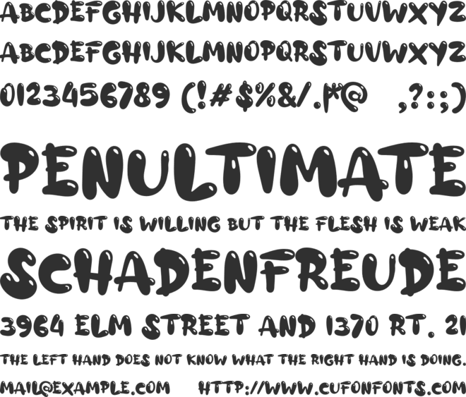 a Alloy Ink font preview