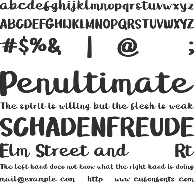 Ginevapu font preview