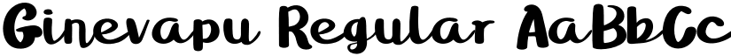 Ginevapu Regular font