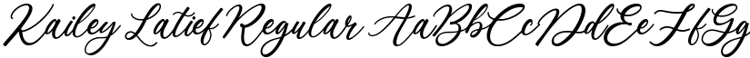Kailey Latief Regular font